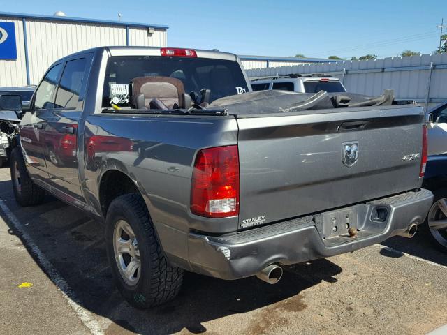 1C6RD7KT6CS240102 - 2012 DODGE RAM 1500 S GRAY photo 3