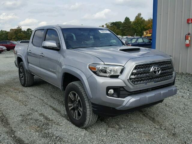 5TFCZ5AN7HX102005 - 2017 TOYOTA TACOMA DOU SILVER photo 1