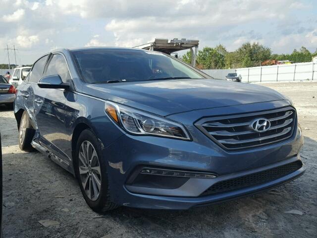 5NPE34AF5GH424763 - 2016 HYUNDAI SONATA SPO BLUE photo 1