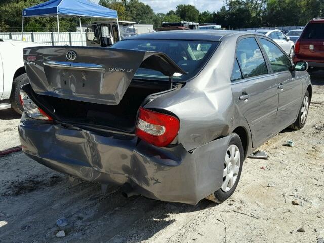 4T1BE32K64U803884 - 2004 TOYOTA CAMRY LE GRAY photo 4
