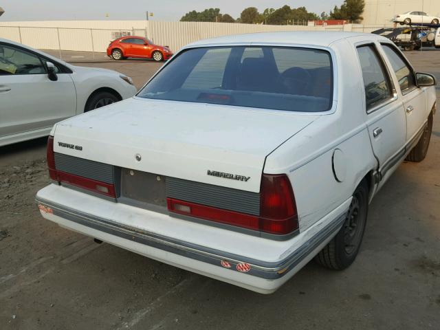 1MECM36X2HK603957 - 1987 MERCURY TOPAZ WHITE photo 4