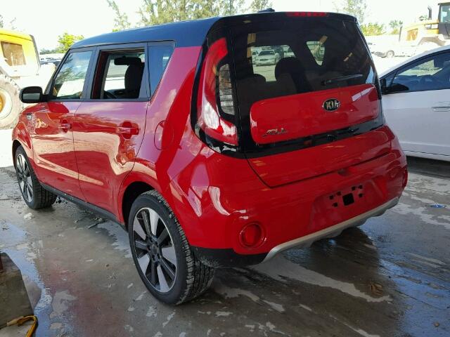 KNDJP3A52H7468391 - 2017 KIA SOUL + RED photo 3