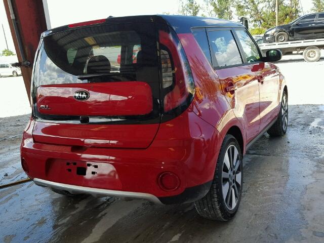 KNDJP3A52H7468391 - 2017 KIA SOUL + RED photo 4