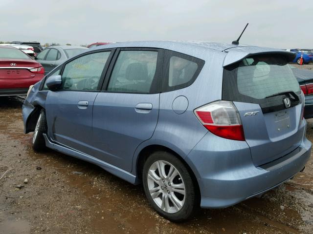 JHMGE8H56BC009297 - 2011 HONDA FIT SPORT BLUE photo 3