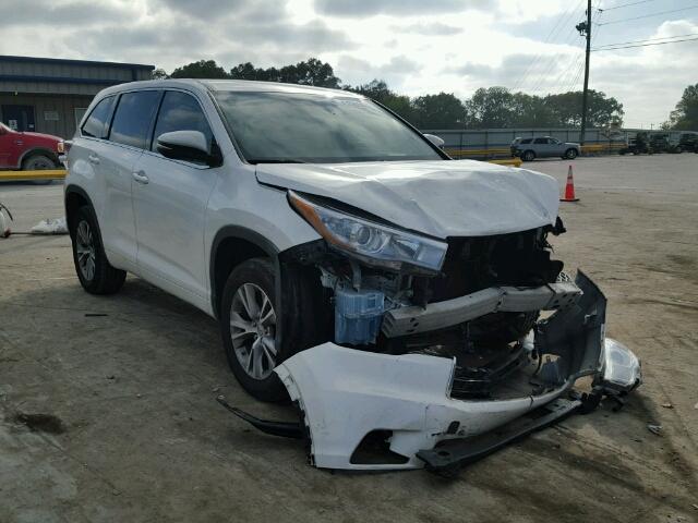 5TDZKRFH5FS069761 - 2015 TOYOTA HIGHLANDER WHITE photo 1