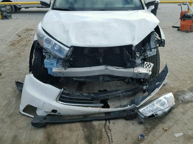 5TDZKRFH5FS069761 - 2015 TOYOTA HIGHLANDER WHITE photo 9