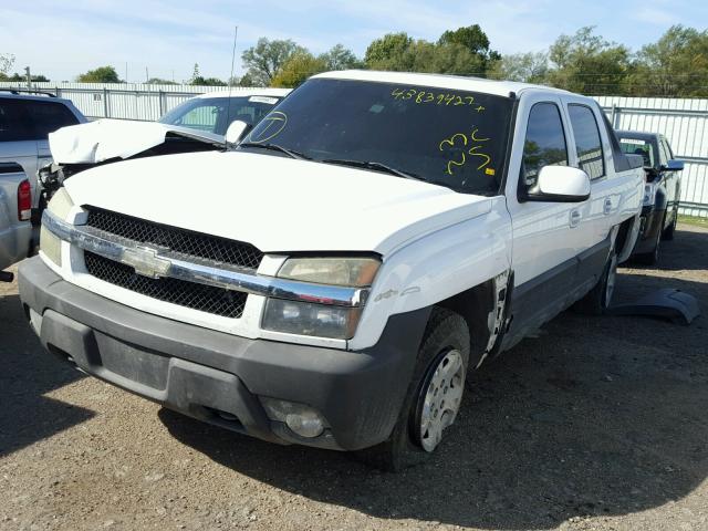 3GNEK12T34G135124 - 2004 CHEVROLET AVALANCHE WHITE photo 2