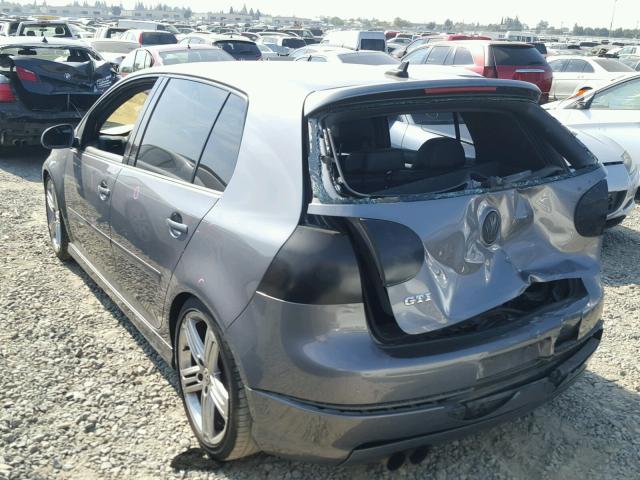 WVWHD71K79W032776 - 2009 VOLKSWAGEN GTI GRAY photo 3