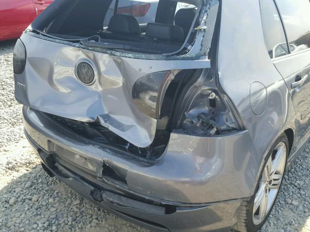 WVWHD71K79W032776 - 2009 VOLKSWAGEN GTI GRAY photo 9