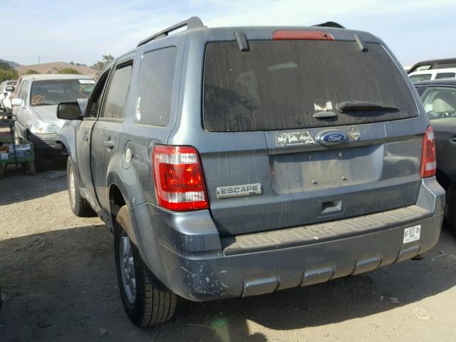 1FMCU0D72CKC10676 - 2012 FORD ESCAPE XLT BLUE photo 3