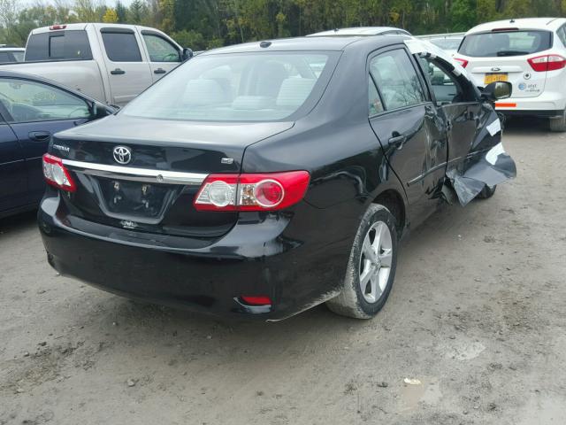 2T1BU4EE5BC647947 - 2011 TOYOTA COROLLA BA BLACK photo 4