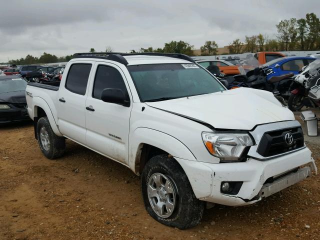 3TMLU4EN4FM179808 - 2015 TOYOTA TACOMA DOU WHITE photo 1