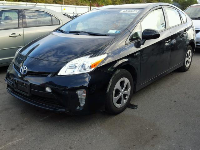 JTDKN3DU8F0436516 - 2015 TOYOTA PRIUS BLACK photo 2