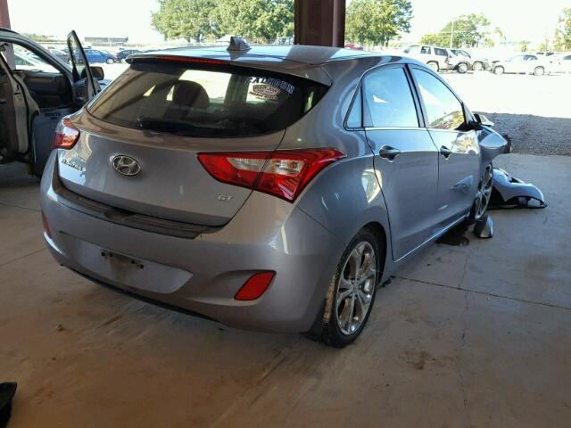 KMHD35LEXDU083184 - 2013 HYUNDAI ELANTRA GT GRAY photo 4