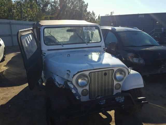 1JCCM87E8ET107173 - 1984 JEEP JEEP CJ7 WHITE photo 1