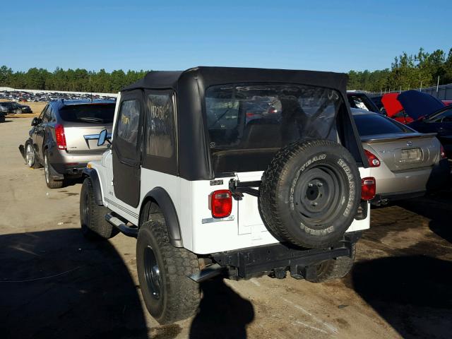 1JCCM87E8ET107173 - 1984 JEEP JEEP CJ7 WHITE photo 3