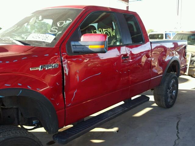 1FTFX1EF4BFA49842 - 2011 FORD F150 SUPER RED photo 9