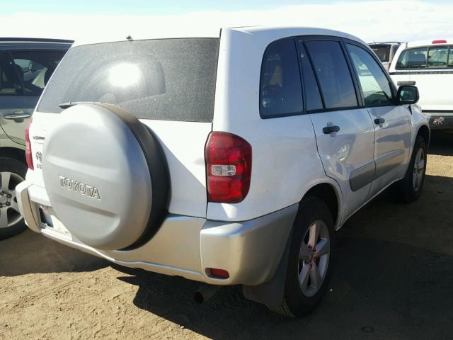 JTEGD20V740012352 - 2004 TOYOTA RAV4 WHITE photo 4