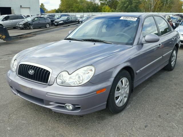 KMHWF25S25A166306 - 2005 HYUNDAI SONATA GRAY photo 2