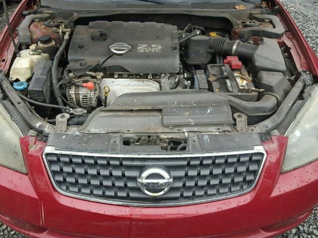 1N4AL11D95C176642 - 2005 NISSAN ALTIMA S BURGUNDY photo 7