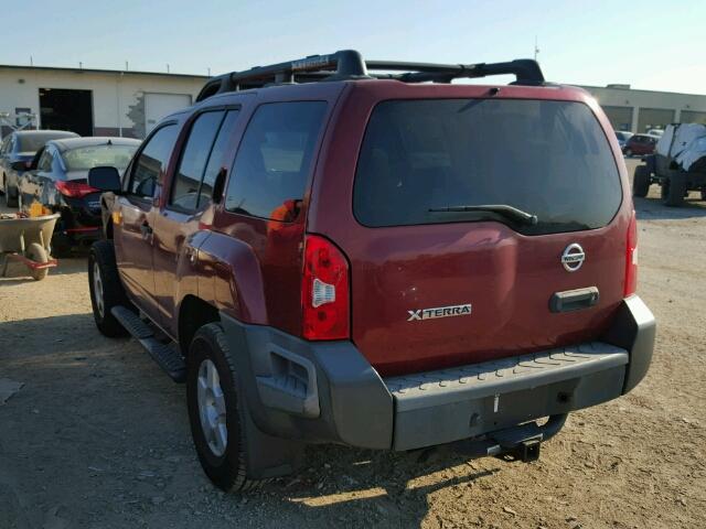 5N1AN08W37C514685 - 2007 NISSAN XTERRA OFF MAROON photo 3