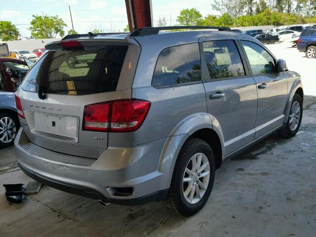 3C4PDDBG5GT183493 - 2016 DODGE JOURNEY SX SILVER photo 4