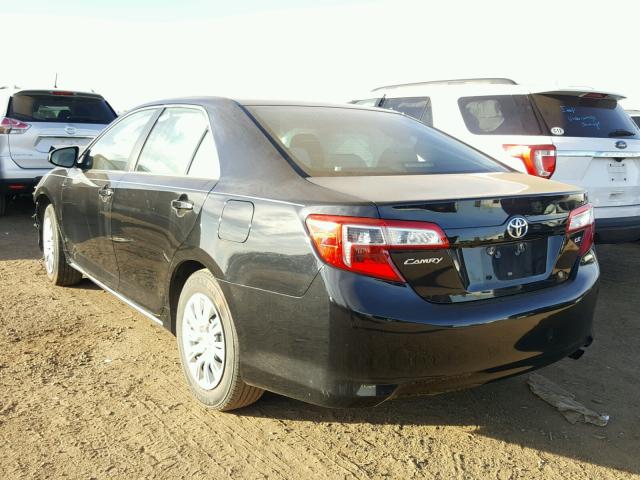 4T1BF1FK1EU413403 - 2014 TOYOTA CAMRY L BLACK photo 3