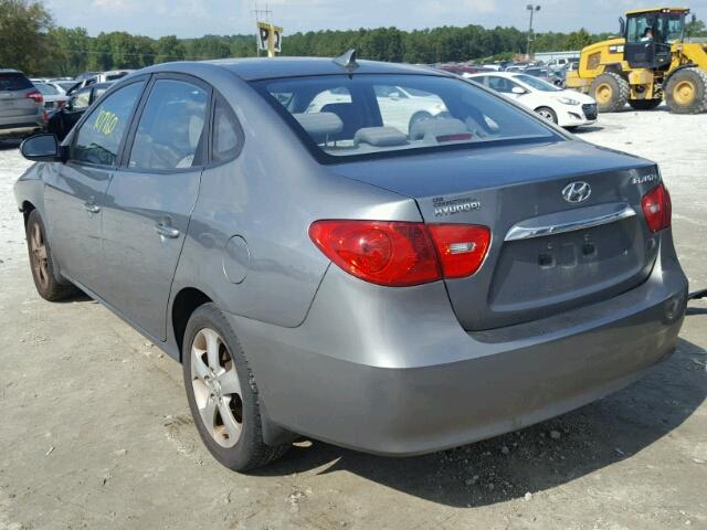 KMHDU4AD7AU017270 - 2010 HYUNDAI ELANTRA BL GRAY photo 3