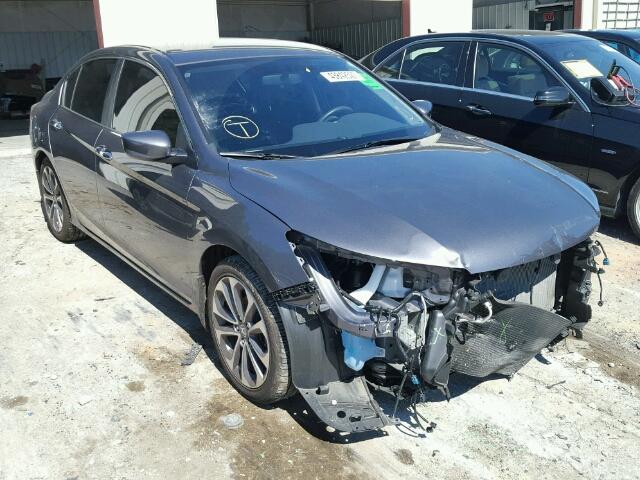 1HGCR2F59EA304111 - 2014 HONDA ACCORD CHARCOAL photo 1