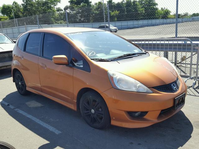 JHMGE88449S014361 - 2009 HONDA FIT SPORT ORANGE photo 1