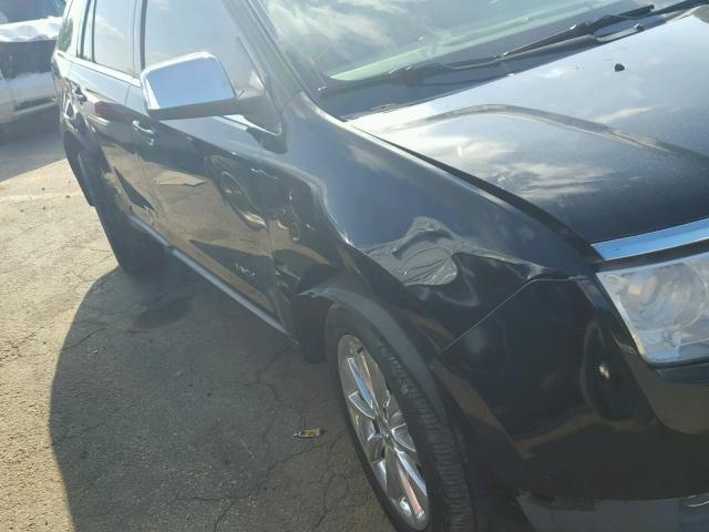 2LMDU68C47BJ03700 - 2007 LINCOLN MKX BLACK photo 9