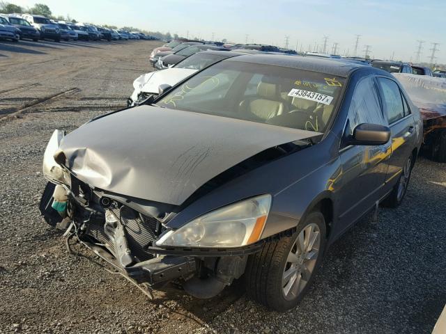 1HGCM66866A040718 - 2006 HONDA ACCORD GRAY photo 2