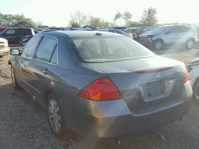 1HGCM66866A040718 - 2006 HONDA ACCORD GRAY photo 3