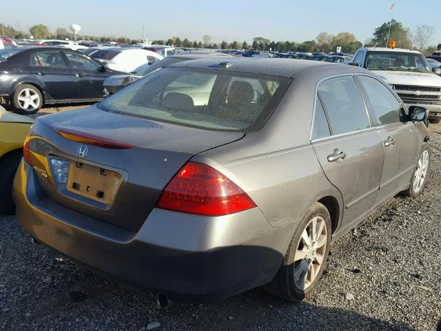 1HGCM66866A040718 - 2006 HONDA ACCORD GRAY photo 4