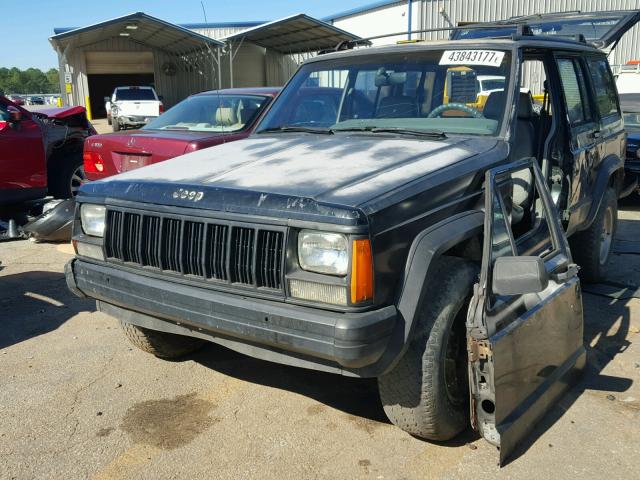 1J4FT68S1PL638819 - 1993 JEEP CHEROKEE S BLACK photo 2