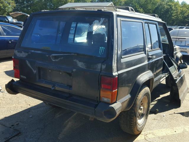 1J4FT68S1PL638819 - 1993 JEEP CHEROKEE S BLACK photo 4