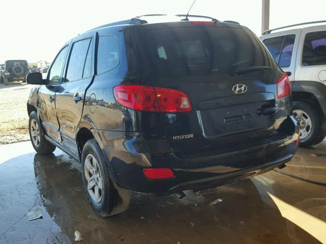 5NMSG13DX9H330945 - 2009 HYUNDAI SANTA FE G BLUE photo 3