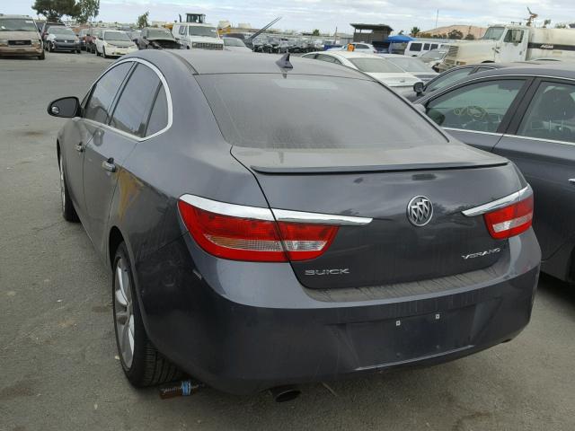 1G4PP5SK1C4232153 - 2012 BUICK VERANO GRAY photo 3