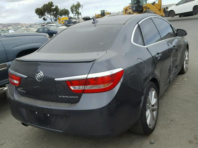 1G4PP5SK1C4232153 - 2012 BUICK VERANO GRAY photo 4