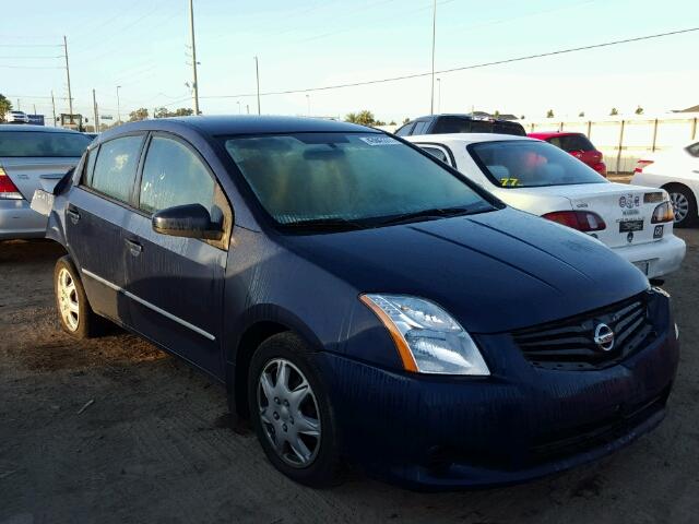 3N1AB6APXCL633080 - 2012 NISSAN SENTRA BLUE photo 1