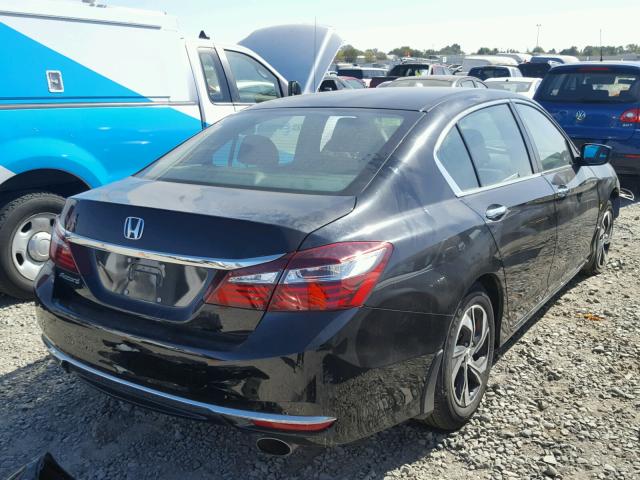 1HGCR2F38GA245635 - 2016 HONDA ACCORD LX BLACK photo 4