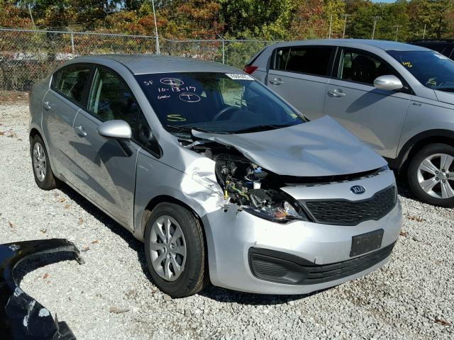 KNADM4A31D6311300 - 2013 KIA RIO LX SILVER photo 1