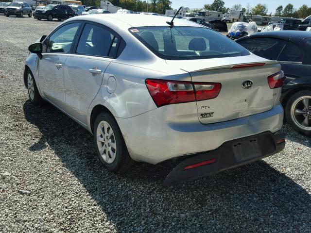 KNADM4A31D6311300 - 2013 KIA RIO LX SILVER photo 3