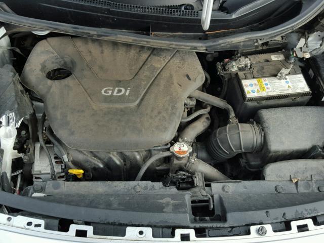 KNADM4A31D6311300 - 2013 KIA RIO LX SILVER photo 7