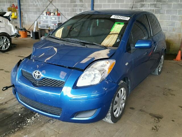 JTDJT4K31A5294667 - 2010 TOYOTA YARIS BLUE photo 2