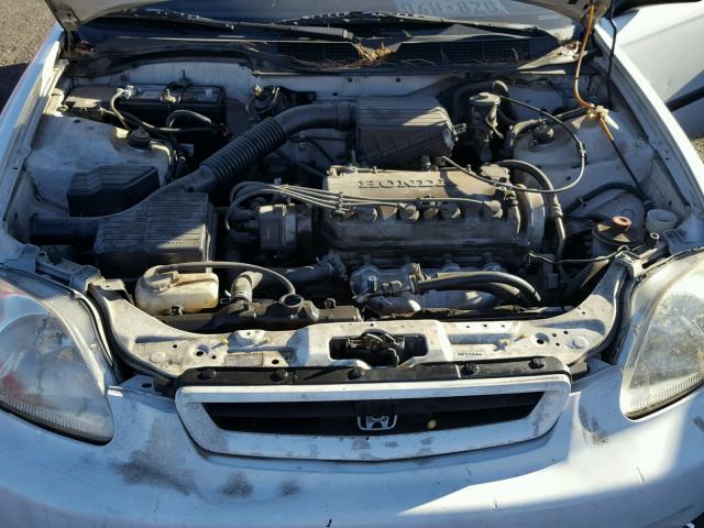 1HGEJ6228WL113398 - 1998 HONDA CIVIC DX WHITE photo 7