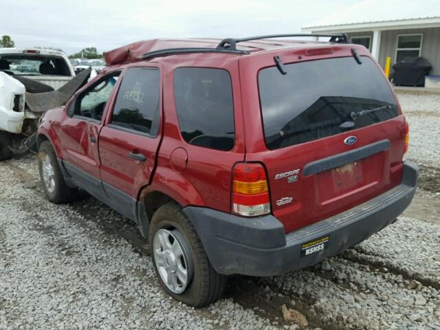 1FMYU93194KA86527 - 2004 FORD ESCAPE XLT RED photo 3