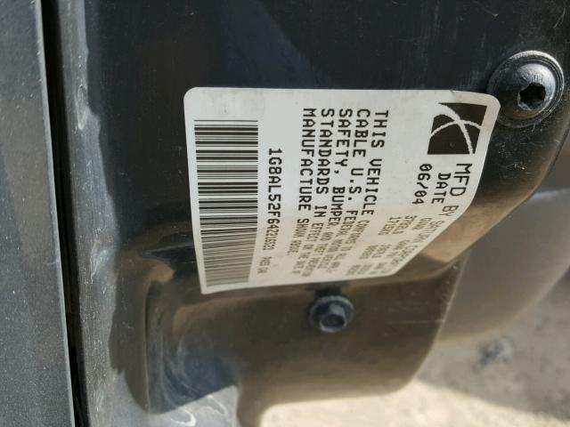 1G8AL52F64Z216523 - 2004 SATURN ION LEVEL GRAY photo 10