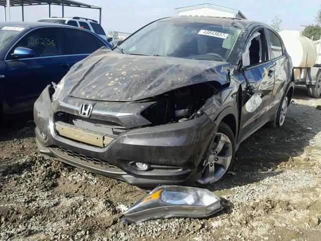 3CZRU5H53HM721098 - 2017 HONDA HR-V BLACK photo 2