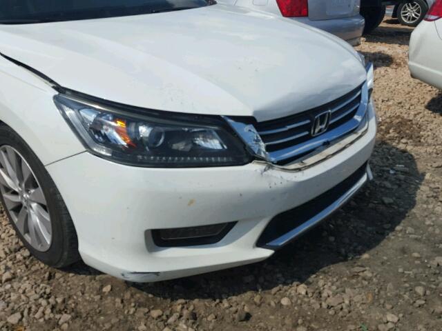 1HGCR2F86EA064364 - 2014 HONDA ACCORD EXL WHITE photo 9